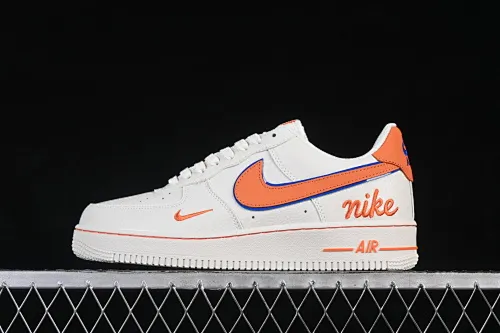 All Categories Nk Air Force 1 Air Force Series Nk Air Force 1 Low Air Force Low Nike Air Force 1'07 Low Milk White Orange Blue Air Force One Low Casual Shoes NH0601-542